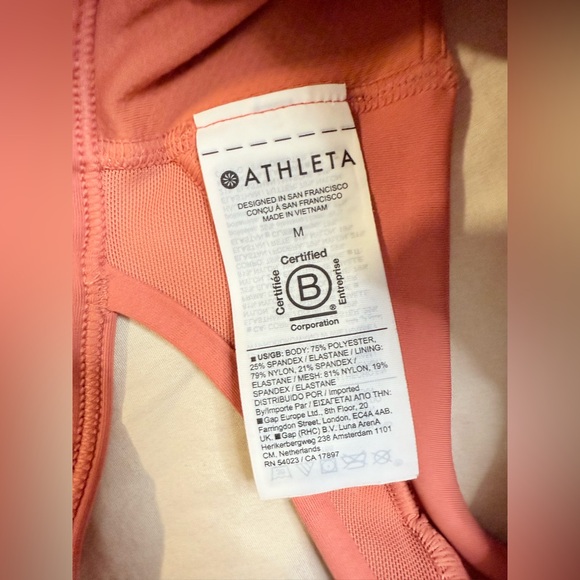 Athleta Women’s Muted Red Ultimate Adjustable Sports Bra - Size Medium - Picture 4 of 6